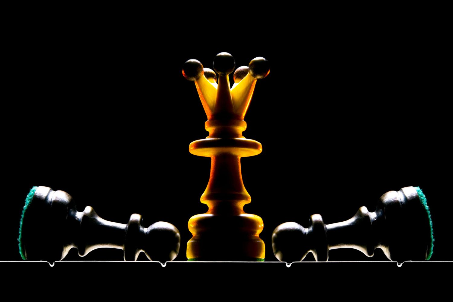 Chess pieces symbolizing SEO strategy and competition